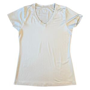 Born Primitive Short Athleisure Short Sleeve V Neck CrossFit Oatmeal Women’s XS